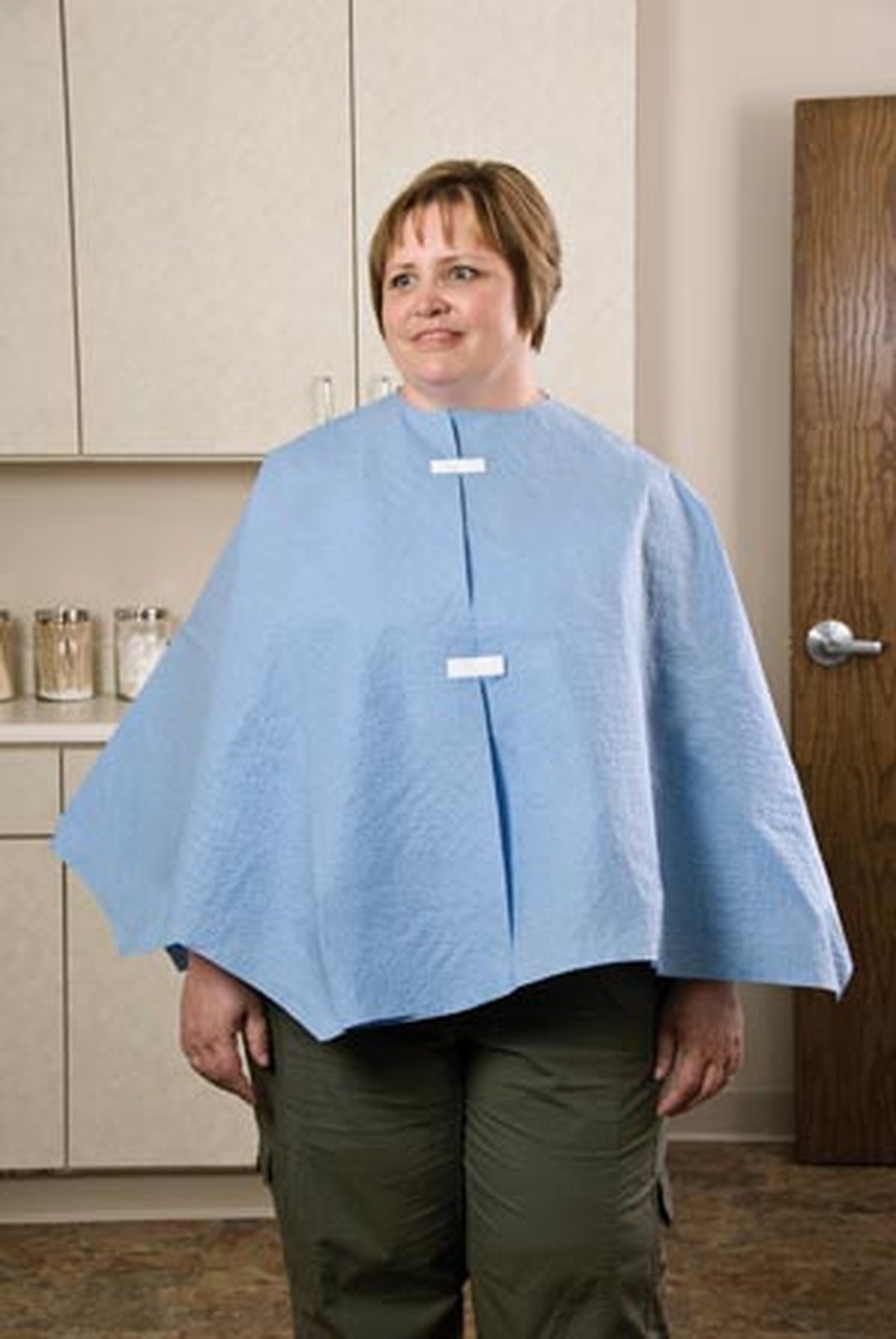 15568 Graham Medical® 56` x 28` Disposable Blue Exam Poncho